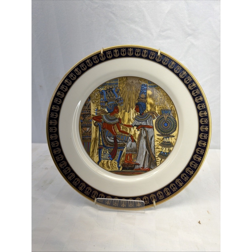 The Throne Treasures of Tutankhamun‎ Porcelain Plate Gorham 10.75" #1090